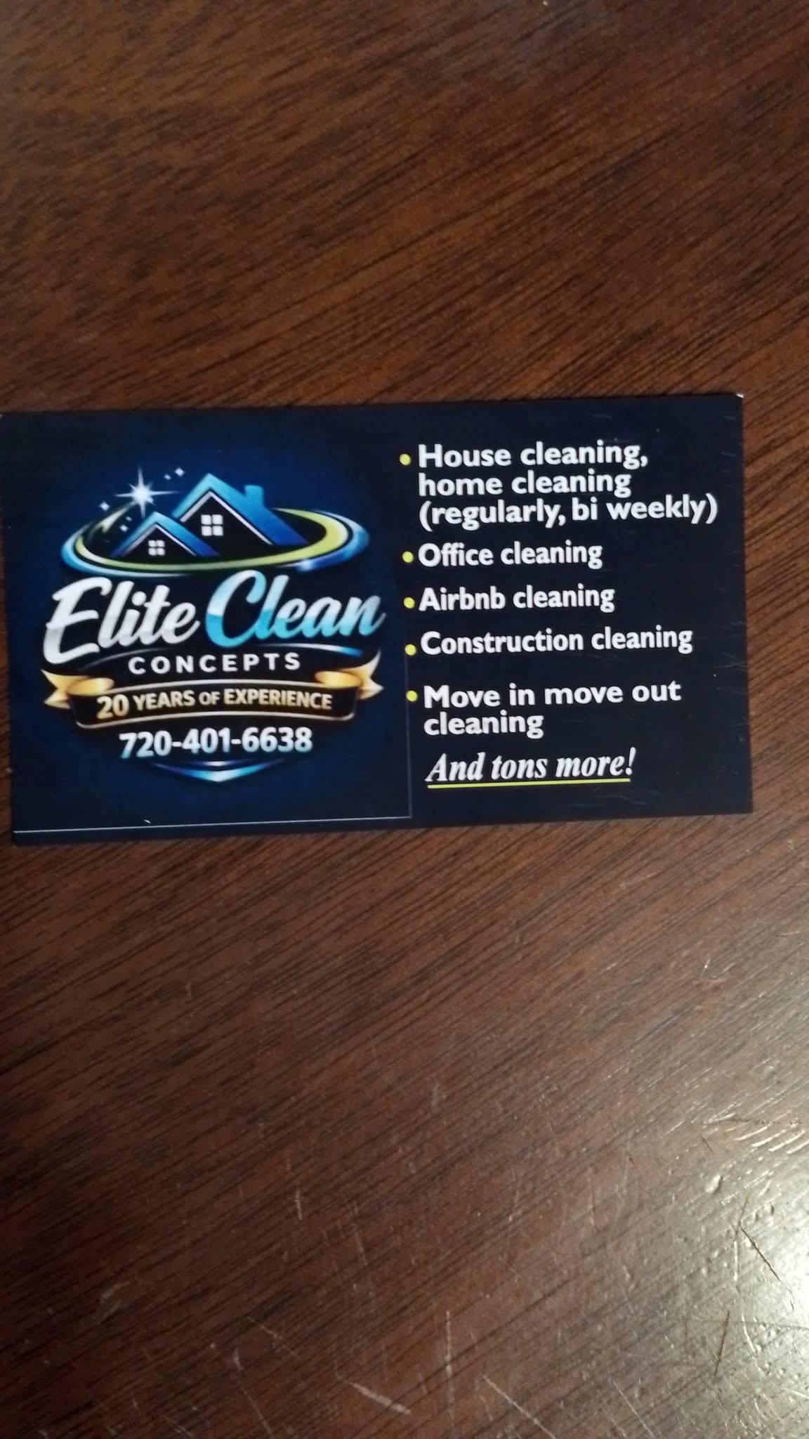 Elite Clean Concepts service visual