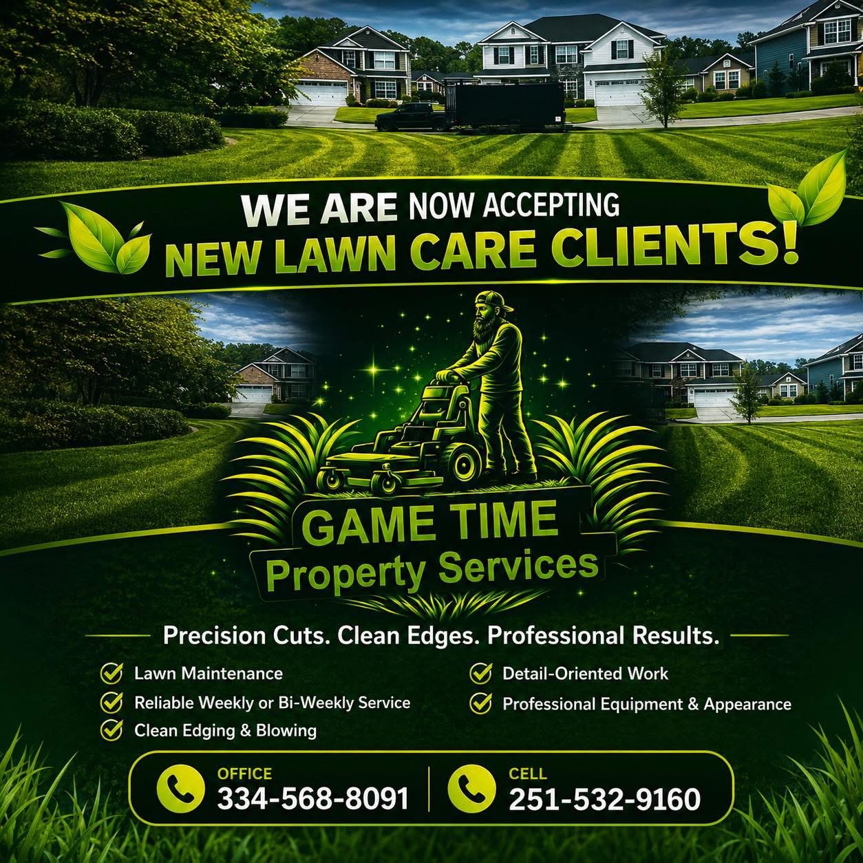 Game Time supporting service visual