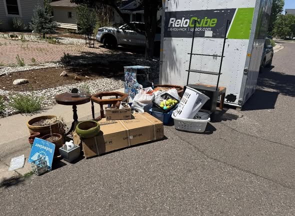 Curbside items ready for hauling