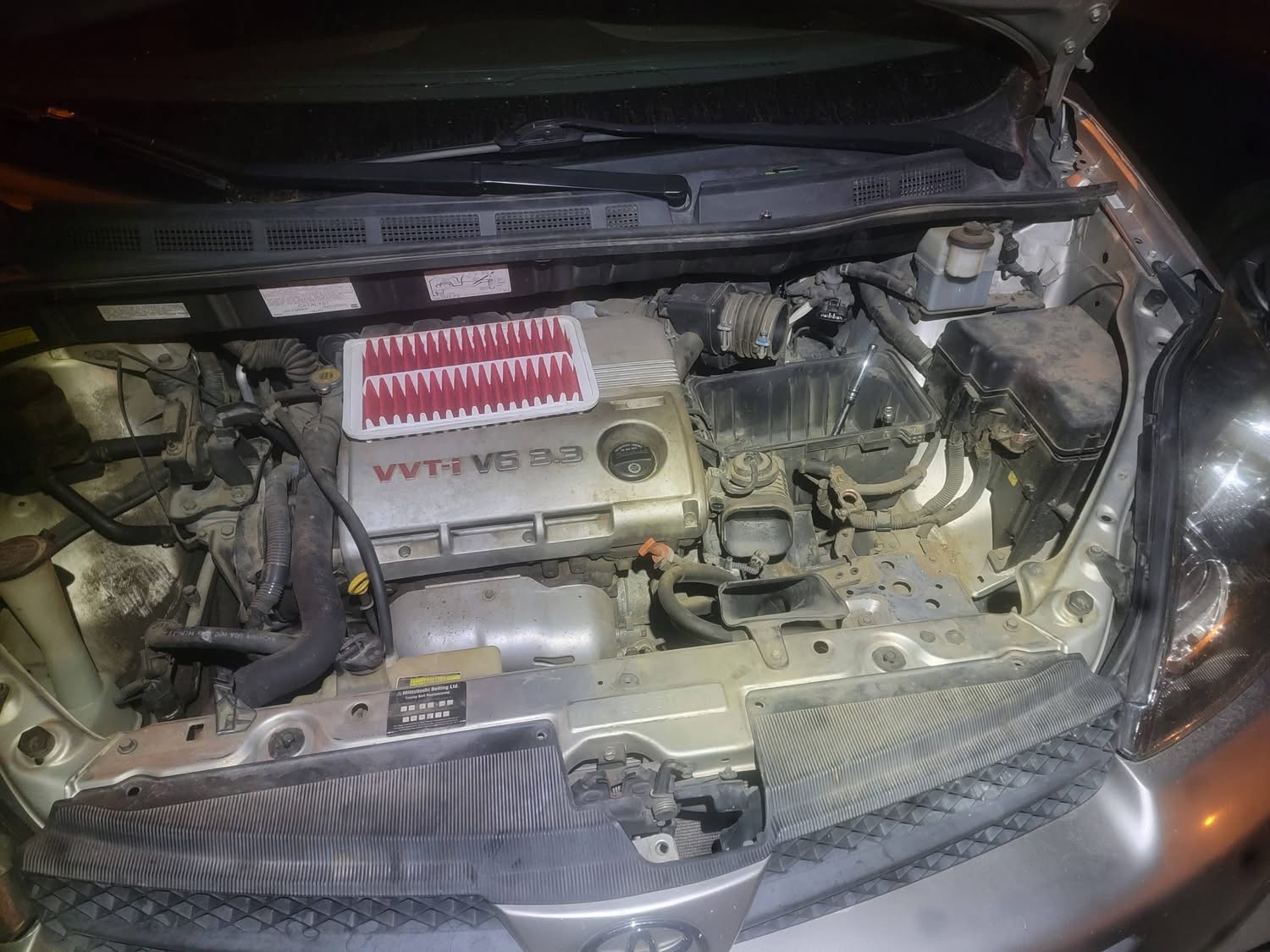 Engine bay repair photo for mobile mechanic service